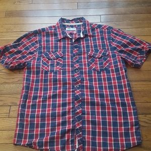 Jordan Craig Short Sleeve Plaid Button Down